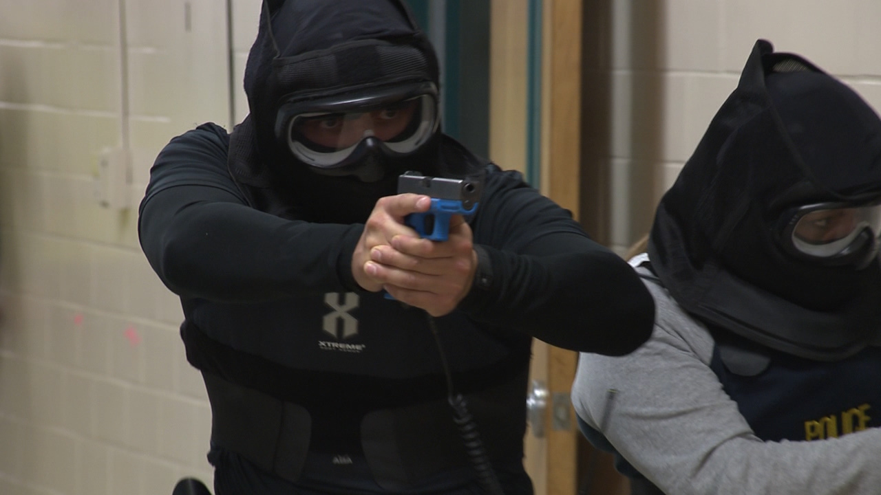 Campus police train for active shooter situation